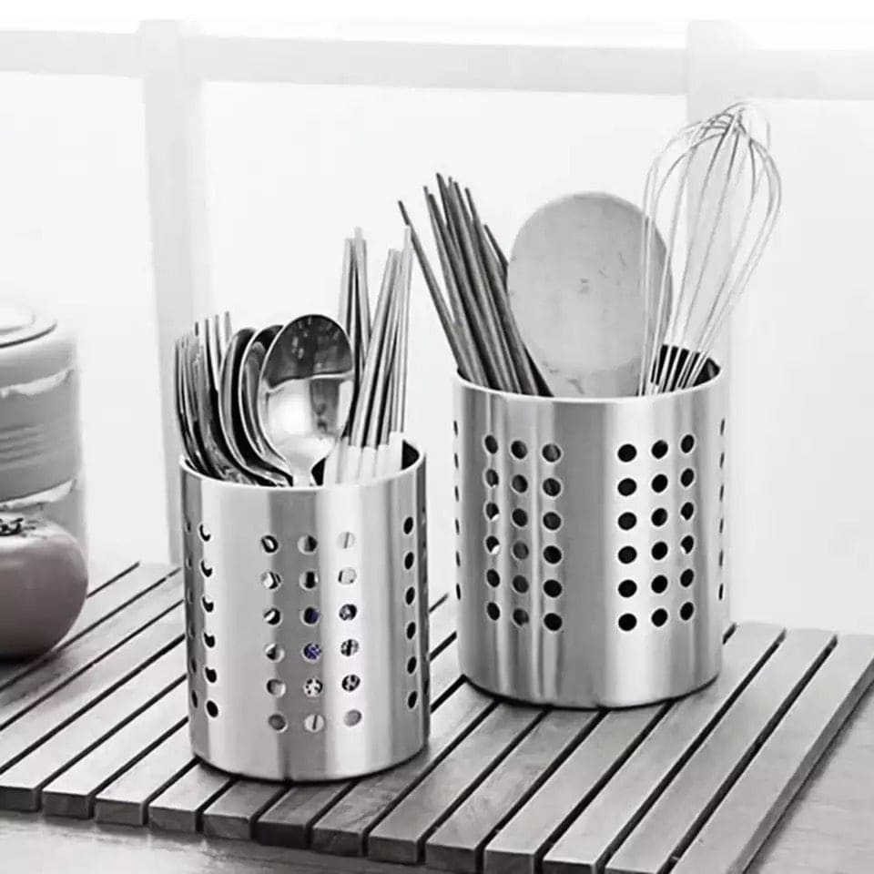 Set Of 2 Stainless Steel Chopsticks Holder Cage, Steadily Cutlery Kitchen Utensil Container, Multifunction Fork Spoon Cutlery Drain Holder Organizer, Chopsticks Storage Rack, Spoon Knife Fork Rack Kitchen Accessories, Caddy Cutlery Utensil Holder Set Of 2 Stainless Steel Chopsticks Holder Cage, Steadily Cutlery Kitchen Utensil Container, Multifunction Fork Spoon Cutlery Drain Holder Organizer, Chopsticks Storage Rack, Spoon Knife Fork Rack Kitchen Accessories, Caddy Cutlery Utensil Holder